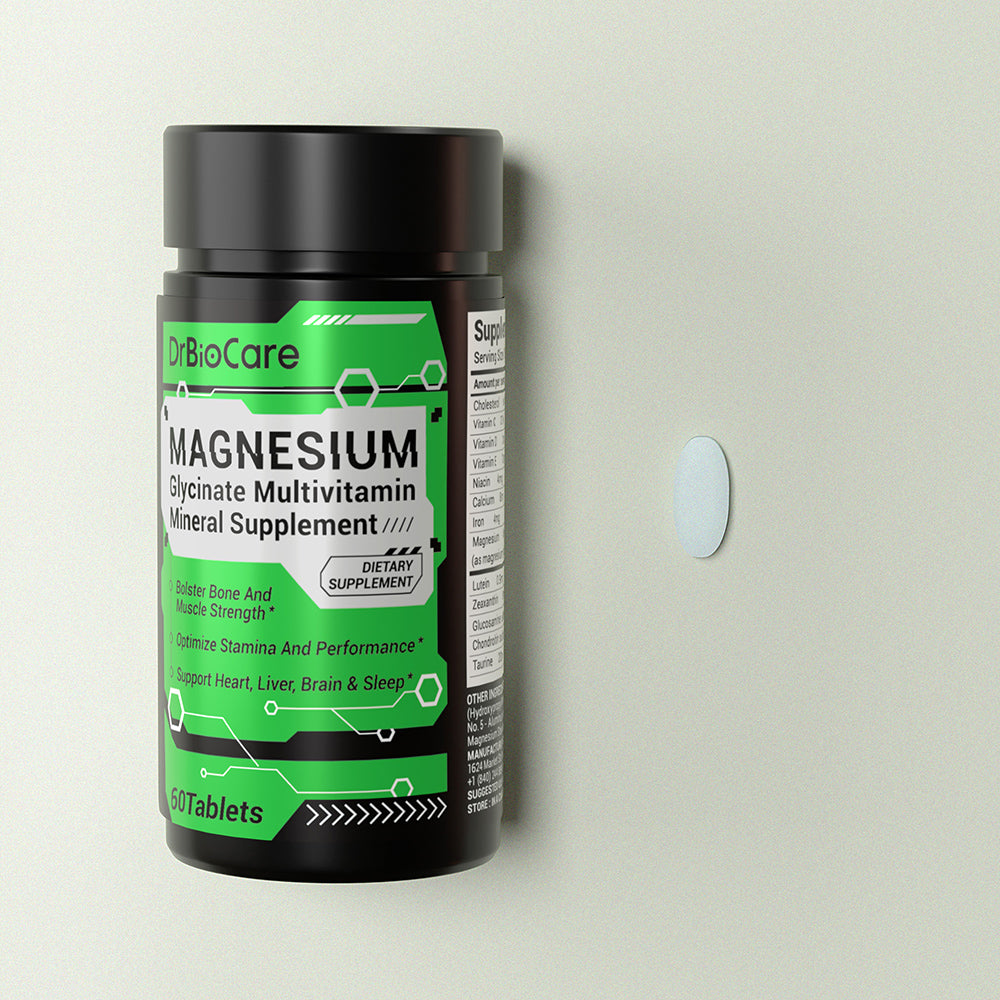 High-Absorption Magnesium Glycinate-Boost Energy for men